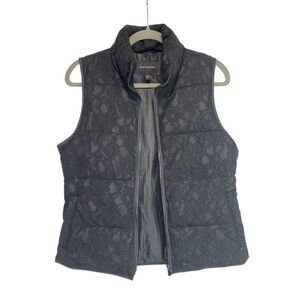 Banana Republic Lace Overlay Puffer Vest